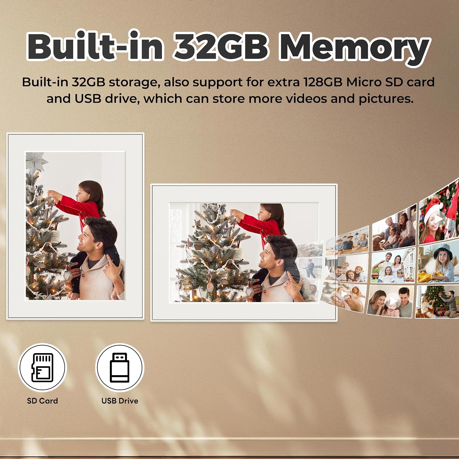 Thumbnail 4 de Frameo 10.1 Inch Digital Photo Frame 32GB