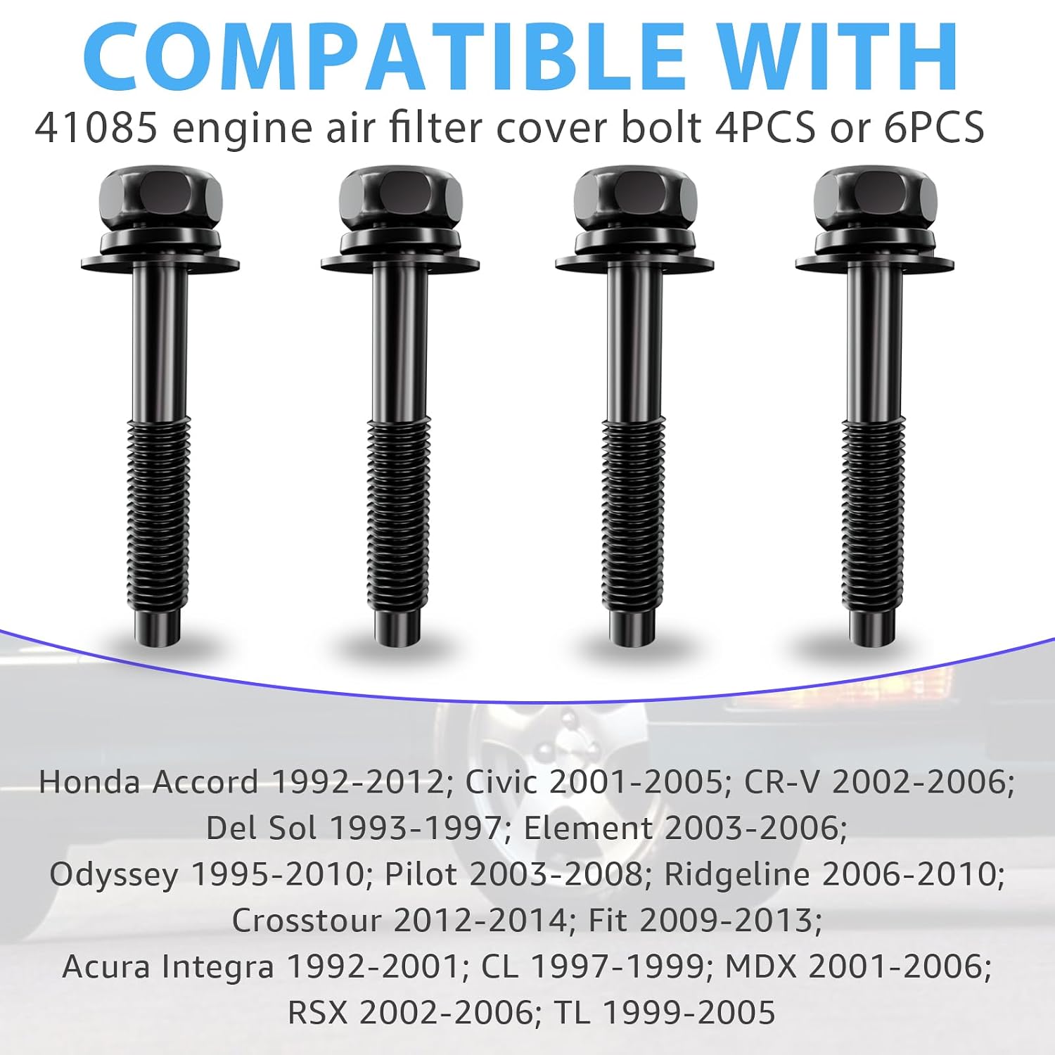 Detalle 2 de Engine air filter box cover screws 41085