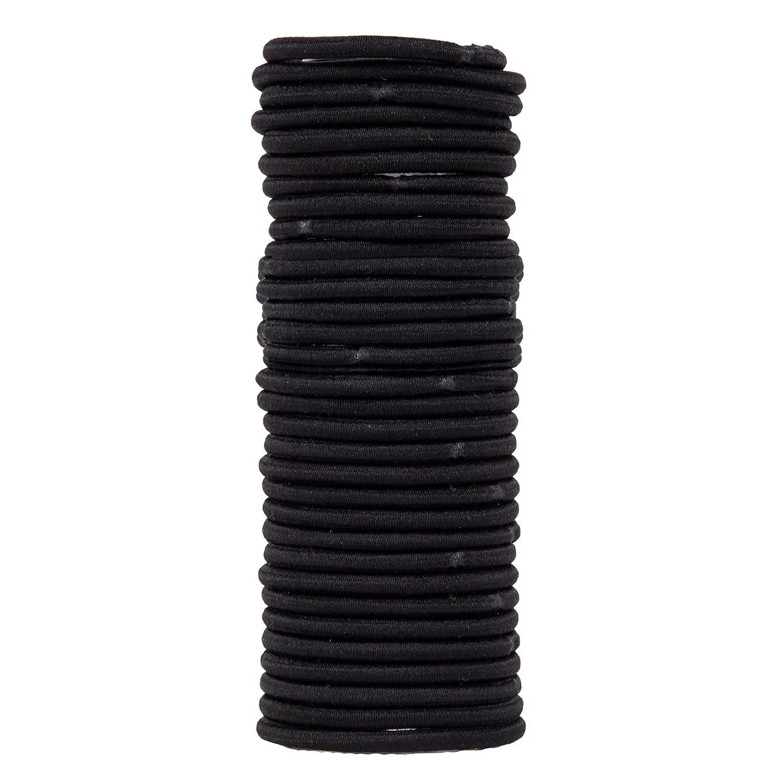 Detalle 2 de Amazon Basics Black Ponytail Holders (0.15-inch elastic hair ties), 32-pack