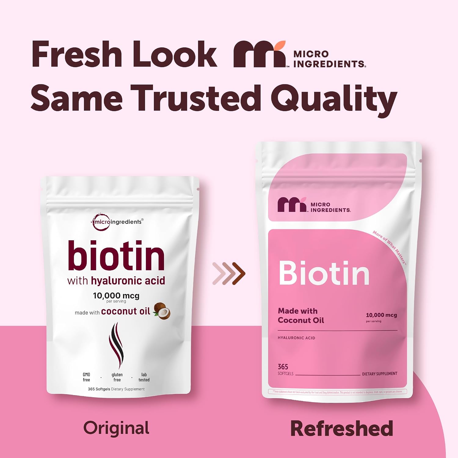 Detalle de Micro Ingredients Biotin Supplement 365 Softgels