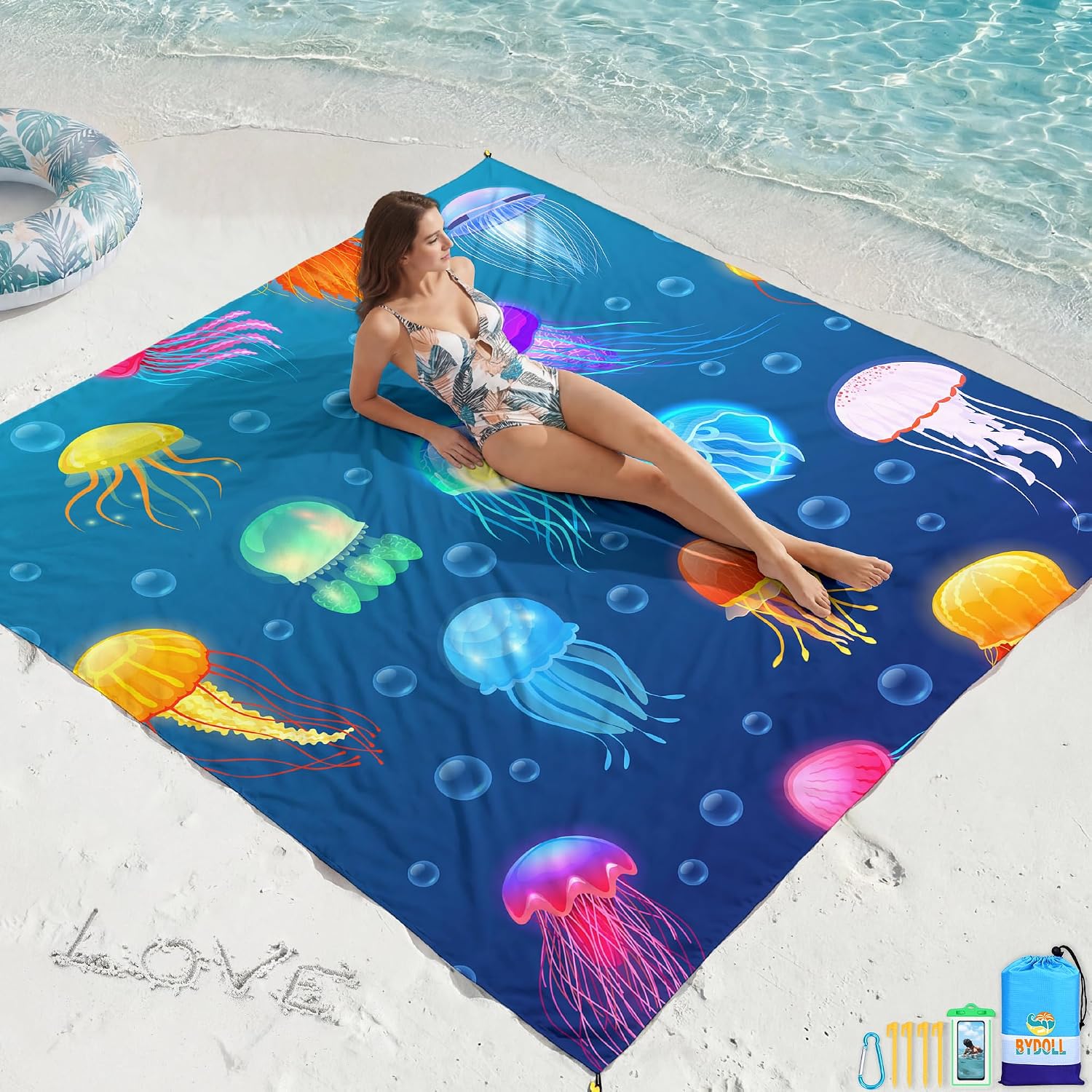 Thumbnail 6 de Waterproof Sandproof Beach Blanket, 78 x 110 in