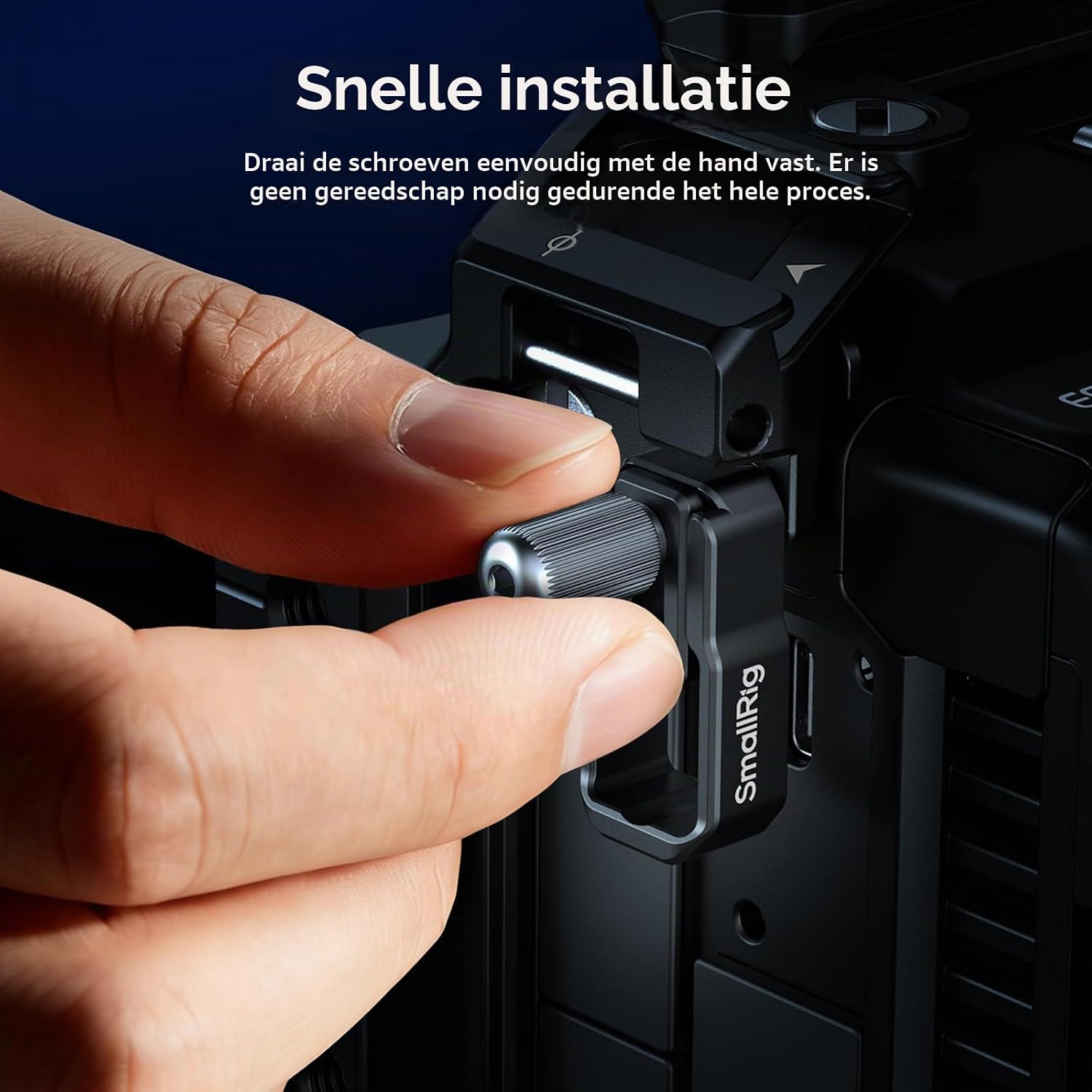 Detalle de SMALLRIG 5660 USB-C-kabelklem voor Canon C50-cagekits met snelsluiting
