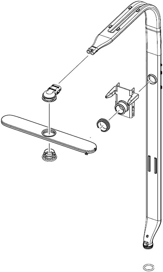 Detalle 1 de Sunniswi DD82-01119A Top Spray Arm for Samsung Dishwashers, 1 x 2 x 10 Inches