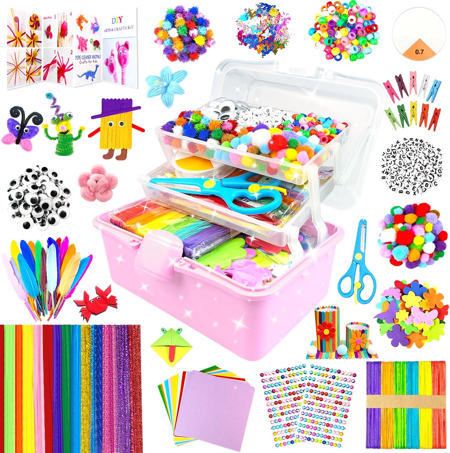 Detalle de 3000 Arts and Crafts Kit for Kids