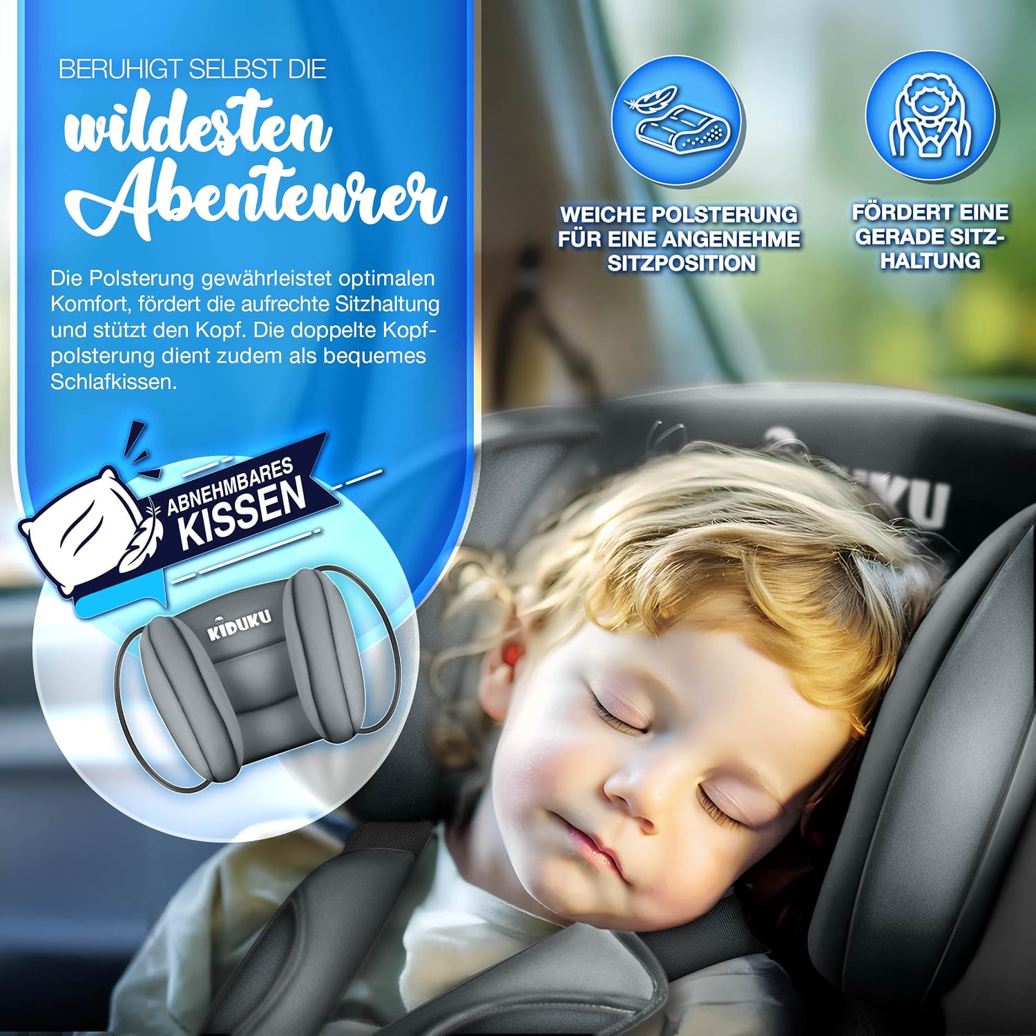 Thumbnail 2 de KIDUKU Kindersitz 9–36 kg (1–12 Jahre) mit Kindersitzunterlage – ECE R129/03