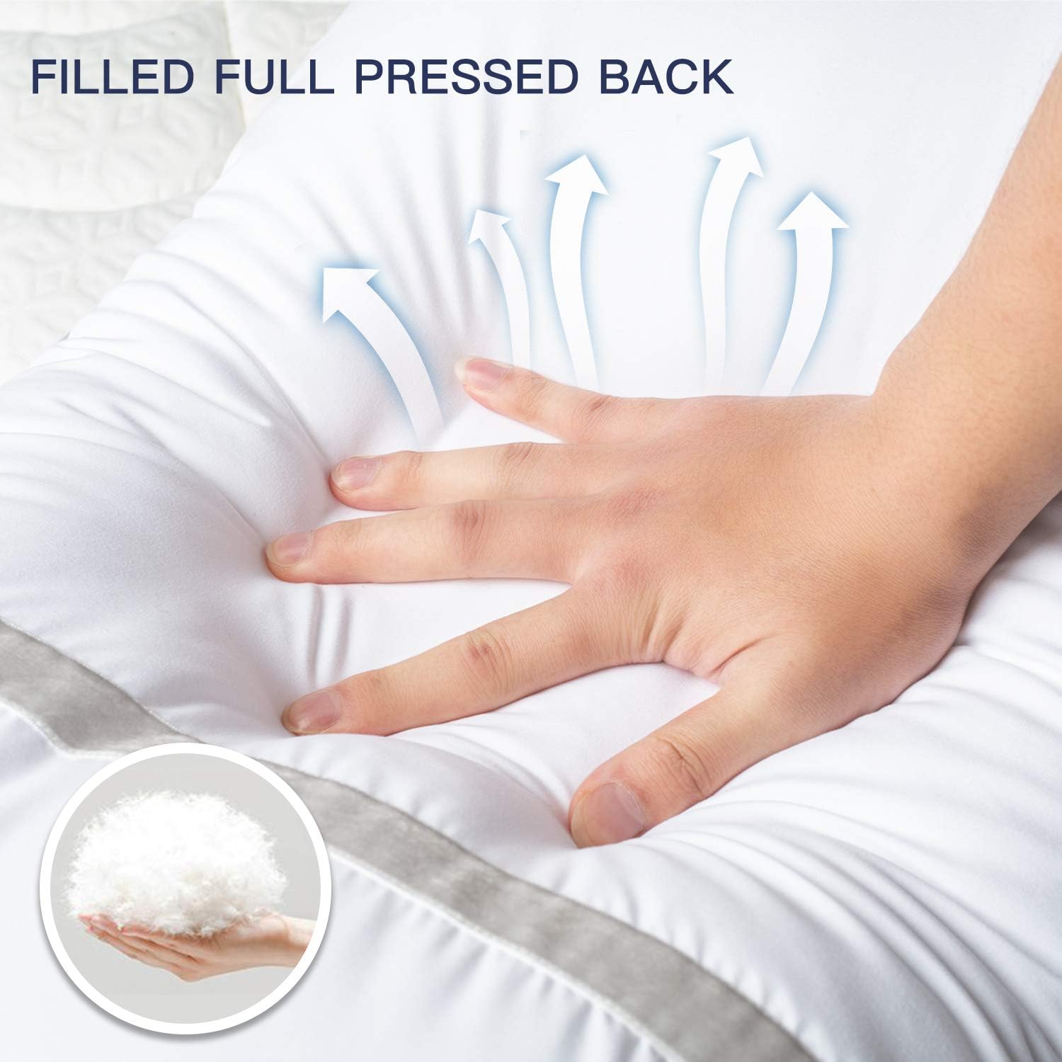 Detalle de BedStory Standard 42x70cm supportive pillows