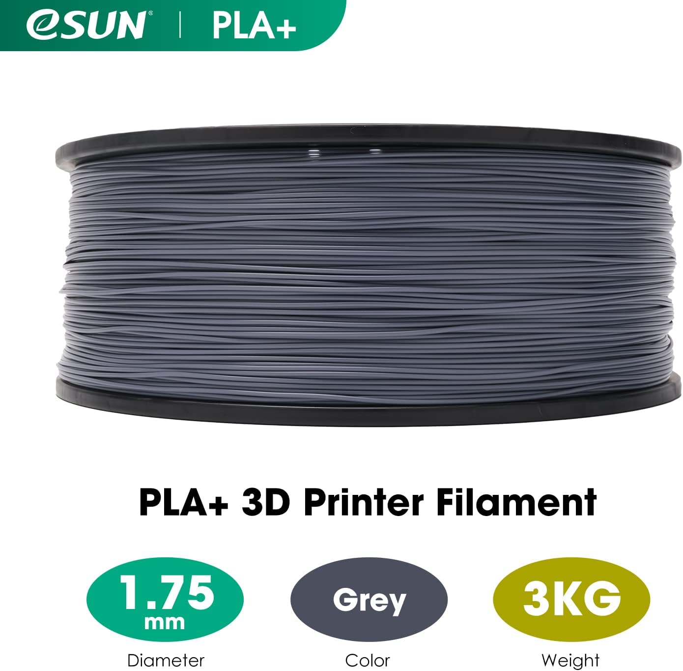 Thumbnail 1 de eSUN Filamento PLA+ 1.75mm, Alta Tenacidad para Impresiones 3D 🖨️