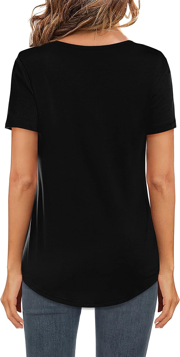 Thumbnail 1 de AirMood T-shirt d’été décontracté col en V à manches courtes pour femme