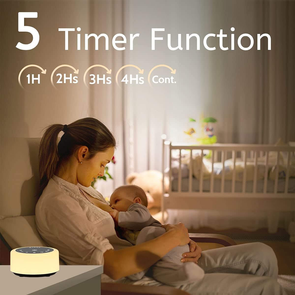 Thumbnail 4 de Soother Sleep Sound Machine 30 Sounds Night Light 💤