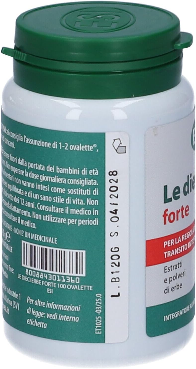 Detalle 2 de ESI Le Dieci Erbe +Forte: Integratore vegetale per regolare il transito intestinale