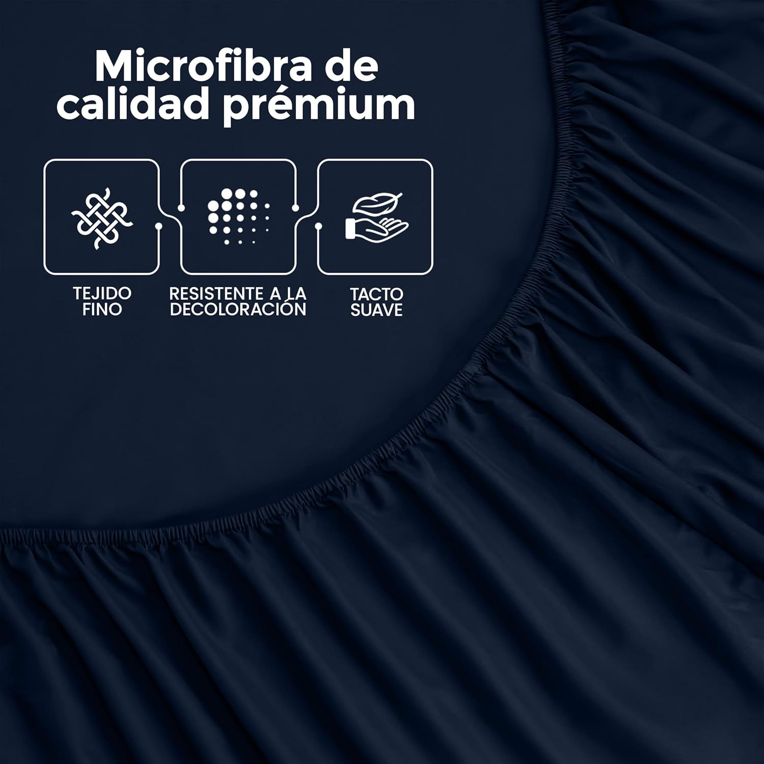 Thumbnail 5 de Utopia Bedding Sabana Bajera 90x190x30 cm 💤 Microfibra Azul Marino