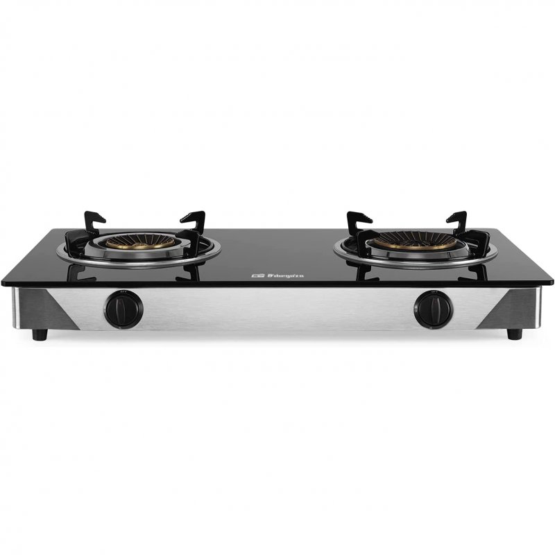 Detalle 2 de Orbegozo FO 2720 hornillo gas 2 zonas negro