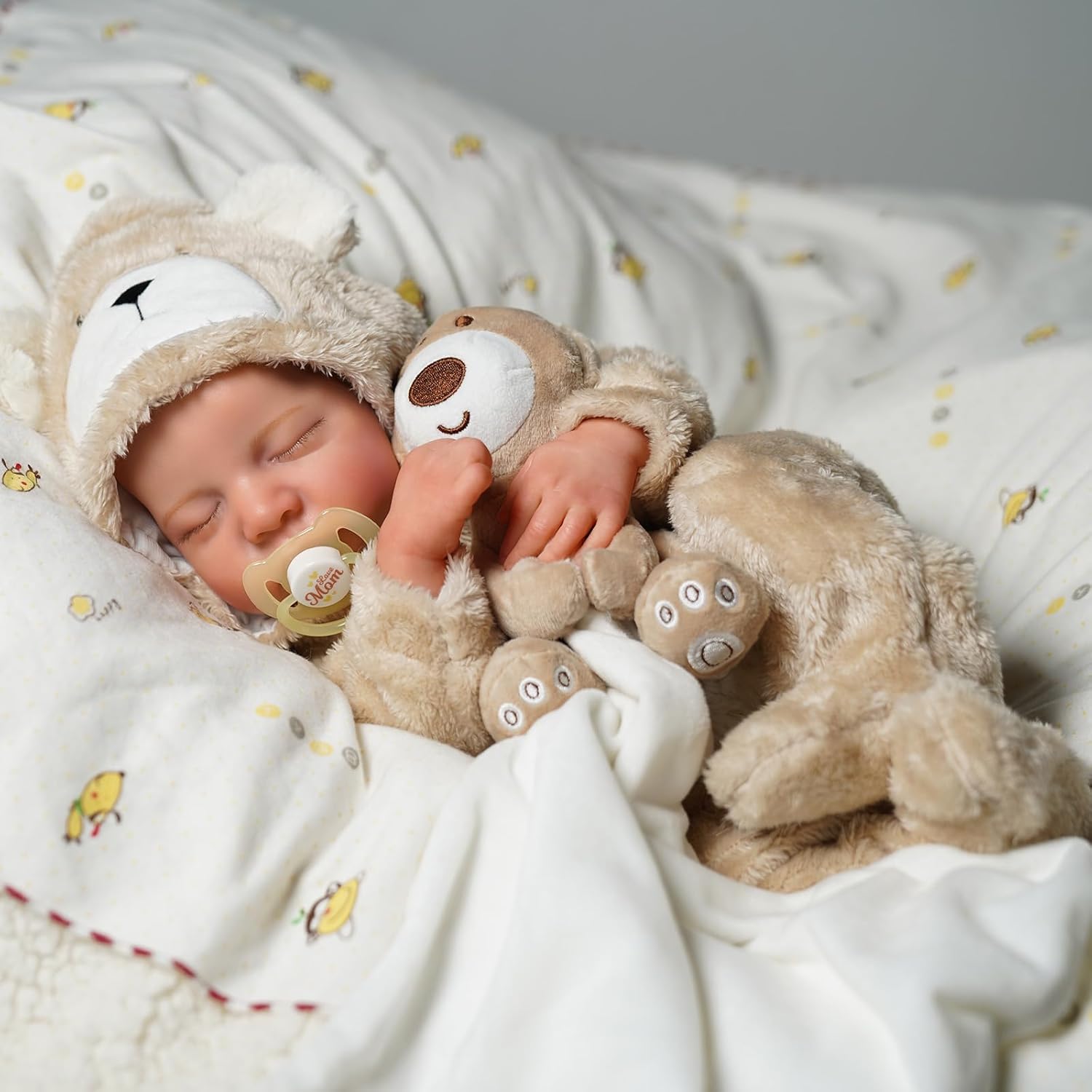Thumbnail 6 de BABESIDE 17 Inch Lifelike Reborn-Baby Doll (Boy) with Soft Silicone-Style Vinyl Body & Toy Accessories
