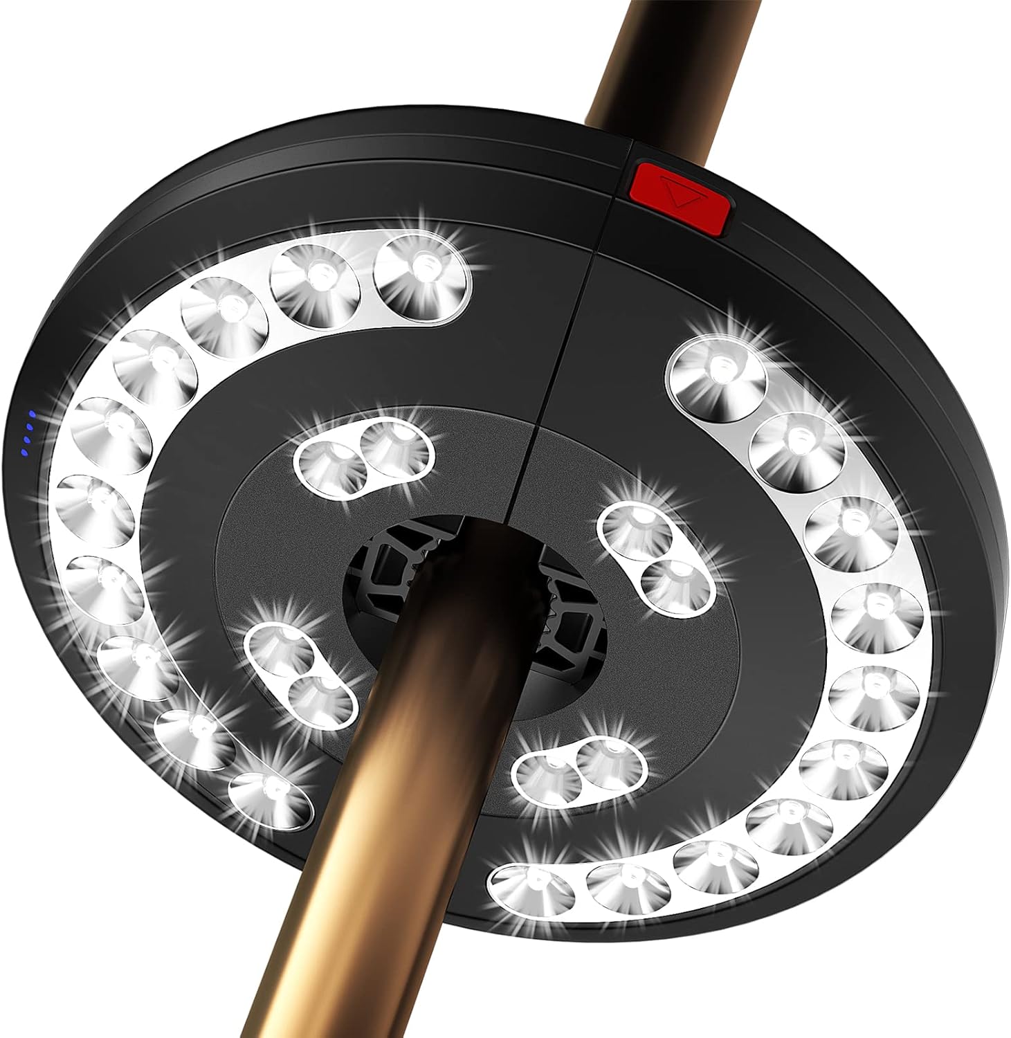 Detalle de Eletorot Garden Parasol Lights LED (USB rechargeable, cordless pole light) – White
