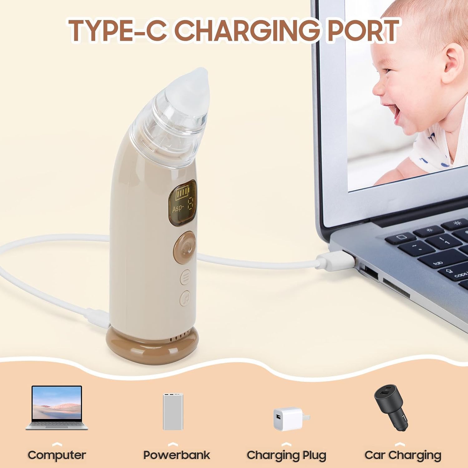 Thumbnail 1 de Shynova Aspirateur nasal bébé électrique 3 niveaux