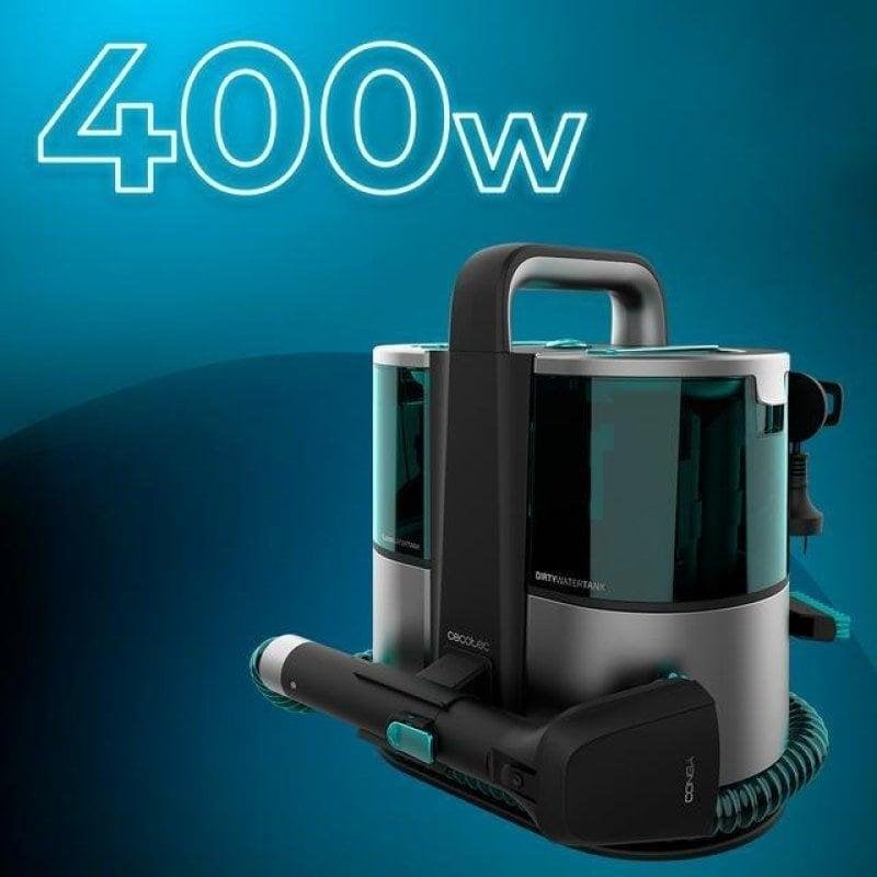Detalle de Cecotec Conga 4000 Carpet&Spot Clean XL: Aspirador de Tapicerías 400W con pulverizador 3 en 1