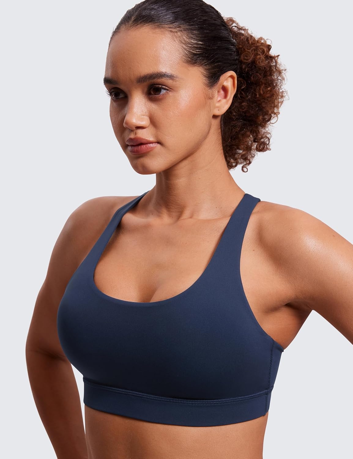 Thumbnail 3 de CRZ YOGA Femme Dos Croisé Soutien-Gorge de Sport Yoga Fitness, coussinets amovibles et sans armature