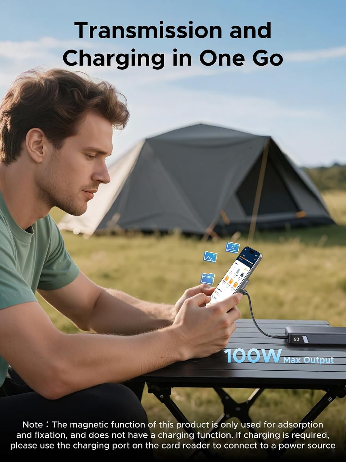 Thumbnail 3 de UGREEN SD Card Reader 4.0 with USB‑C, 312MB/s and 100W PD charging