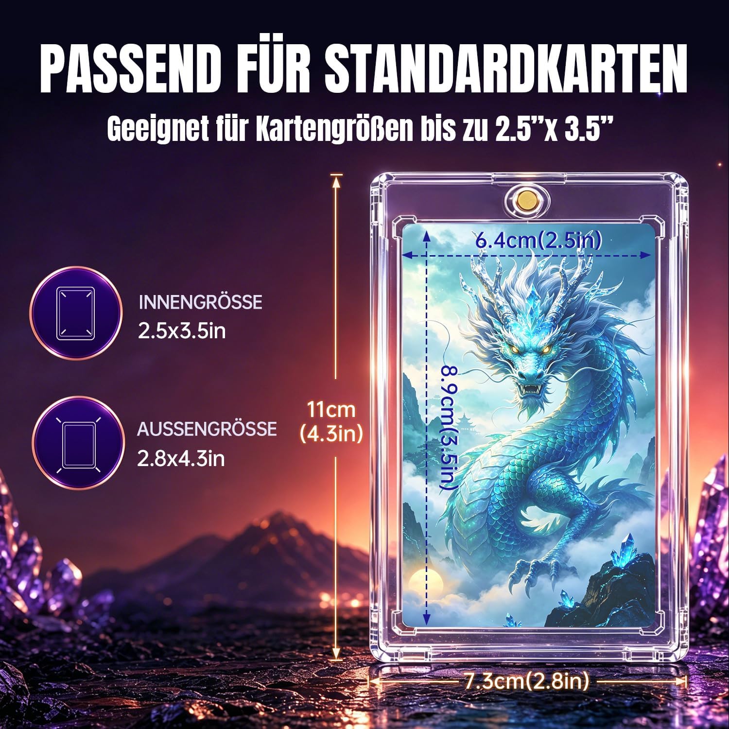 Thumbnail 6 de Magnetische Kartenhalter 10 Stück mit UV-Schutz