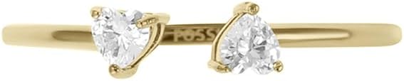 Thumbnail 3 de Fossil Damen Ringe aus Edelstahl (offen) in Gold – poliertes Finish