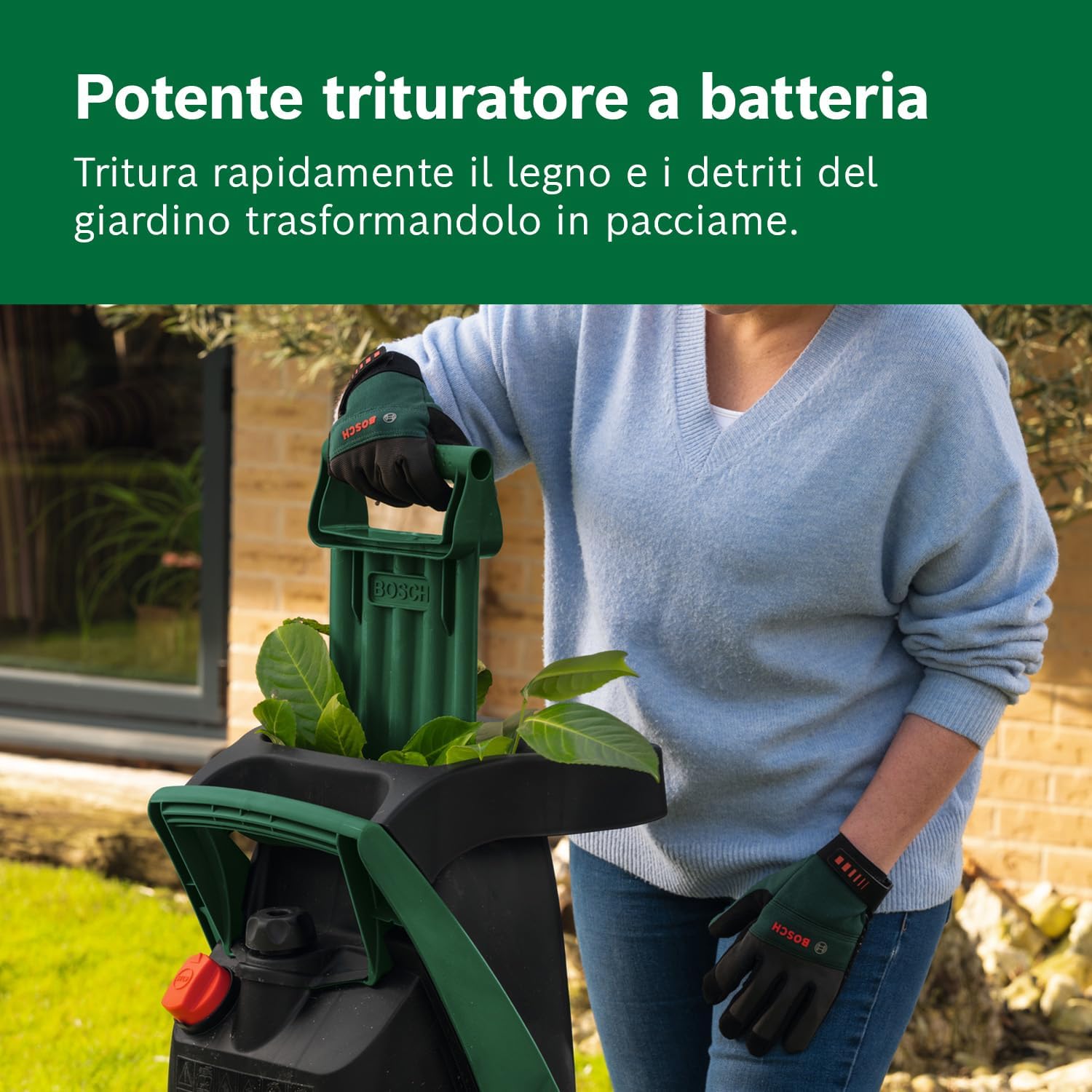 Thumbnail 3 de Bosch UniversalShredder 2x18V-25 a batteria con lame in acciaio temprato e motore brushless