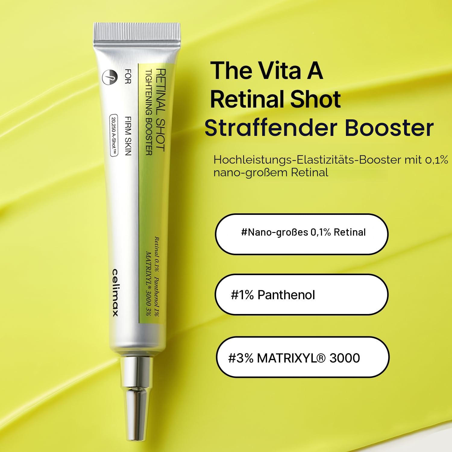 Detalle de celimax The Vita A Retinal Shot Tightening Booster – Straffendes Anti-Falten Serum, 15 ml