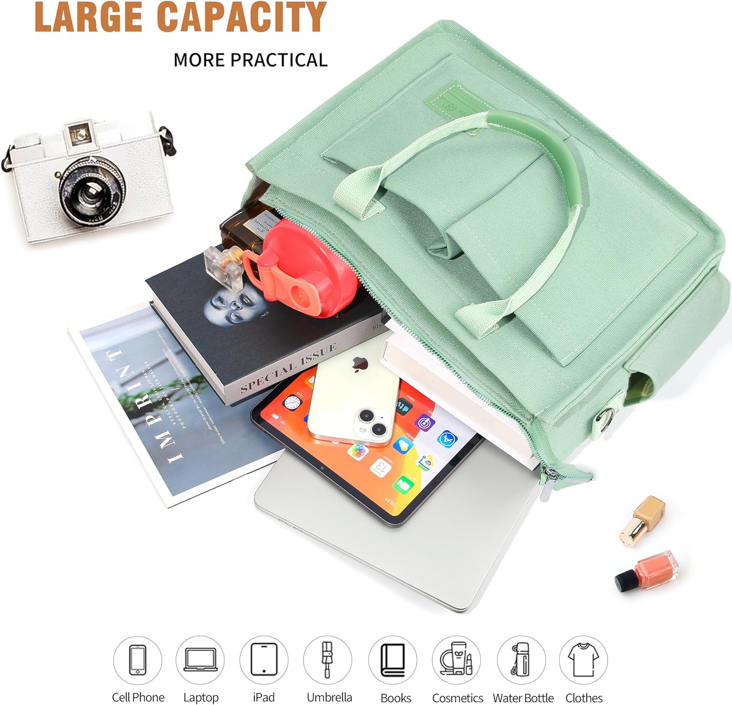 Thumbnail 4 de Captain Blues Canvas Tote Bag large capacity