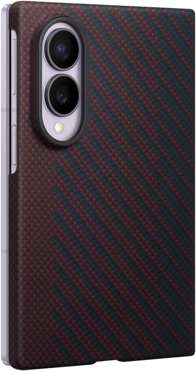 Detalle 2 de Samsung Galaxy Z Fold8 magnetfodral i violett aramidfiber med antireflexfilm