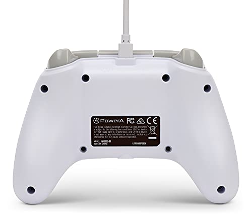 Detalle de Power A Mando con cable Xbox Series X|S – Blanco