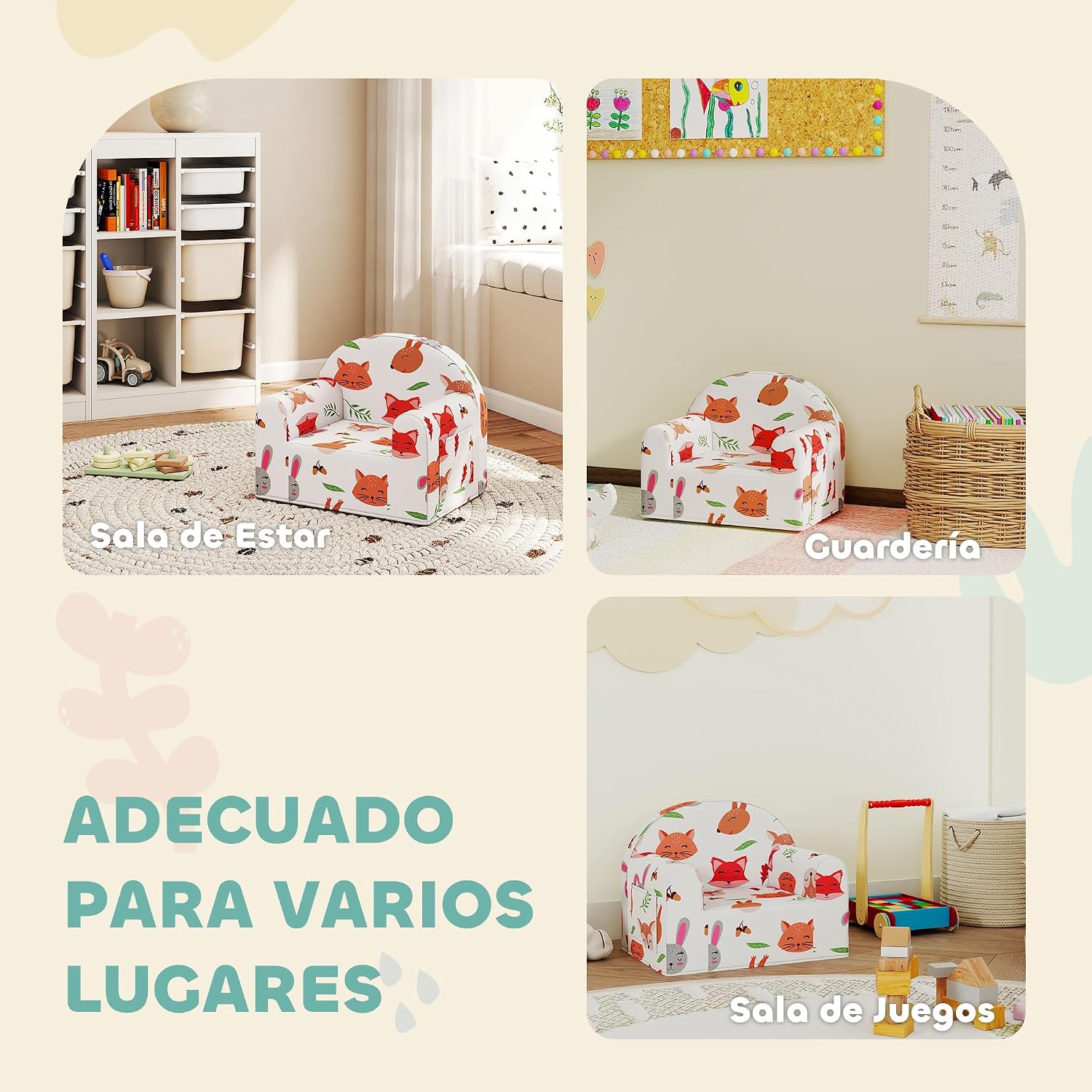 Thumbnail 6 de AIYAPLAY Sillón Infantil 54x40x43 cm