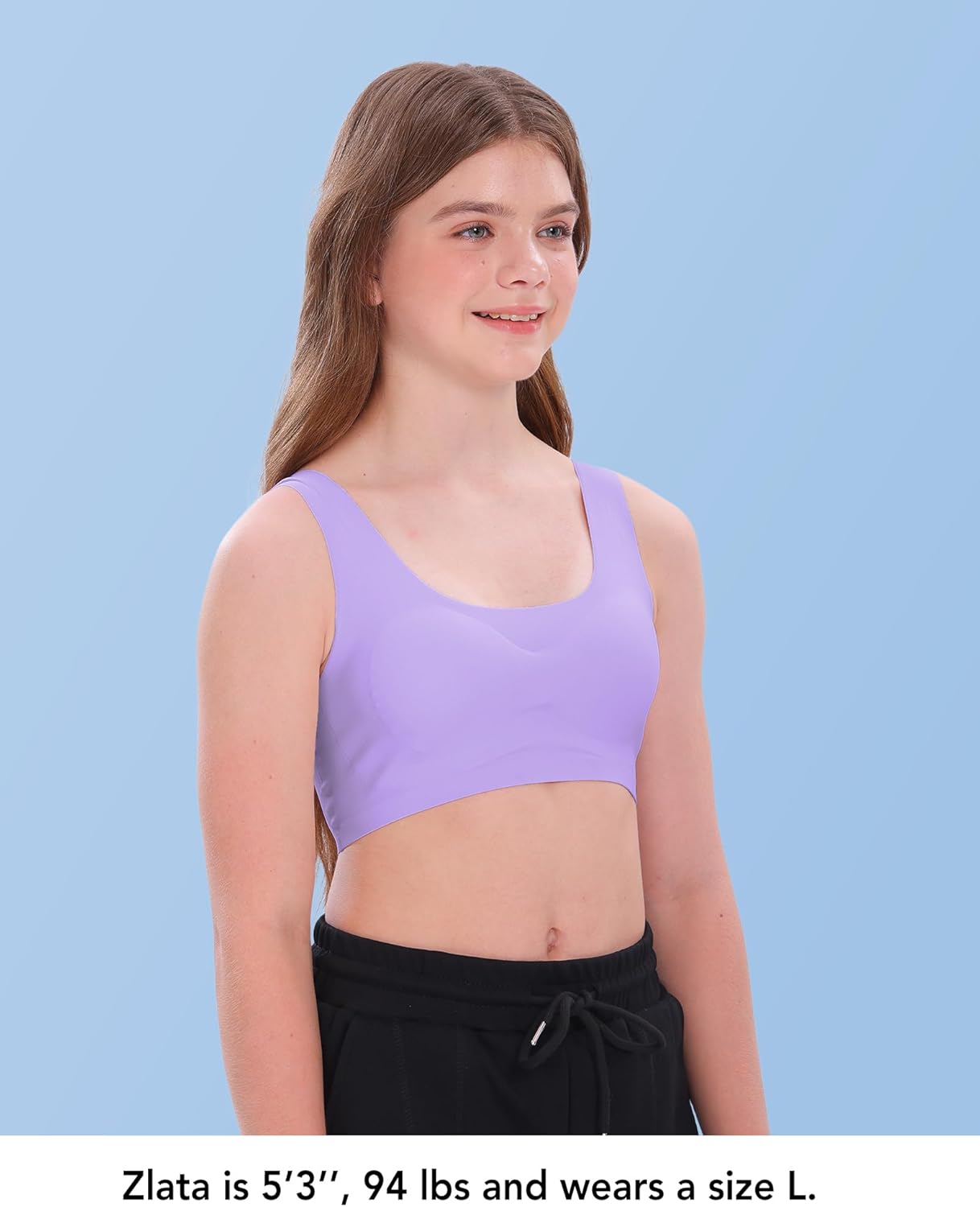 Thumbnail 3 de SALIA GIRL Girls’ Training Bras (10–16) Seamless Sports Bra with Removable Padding