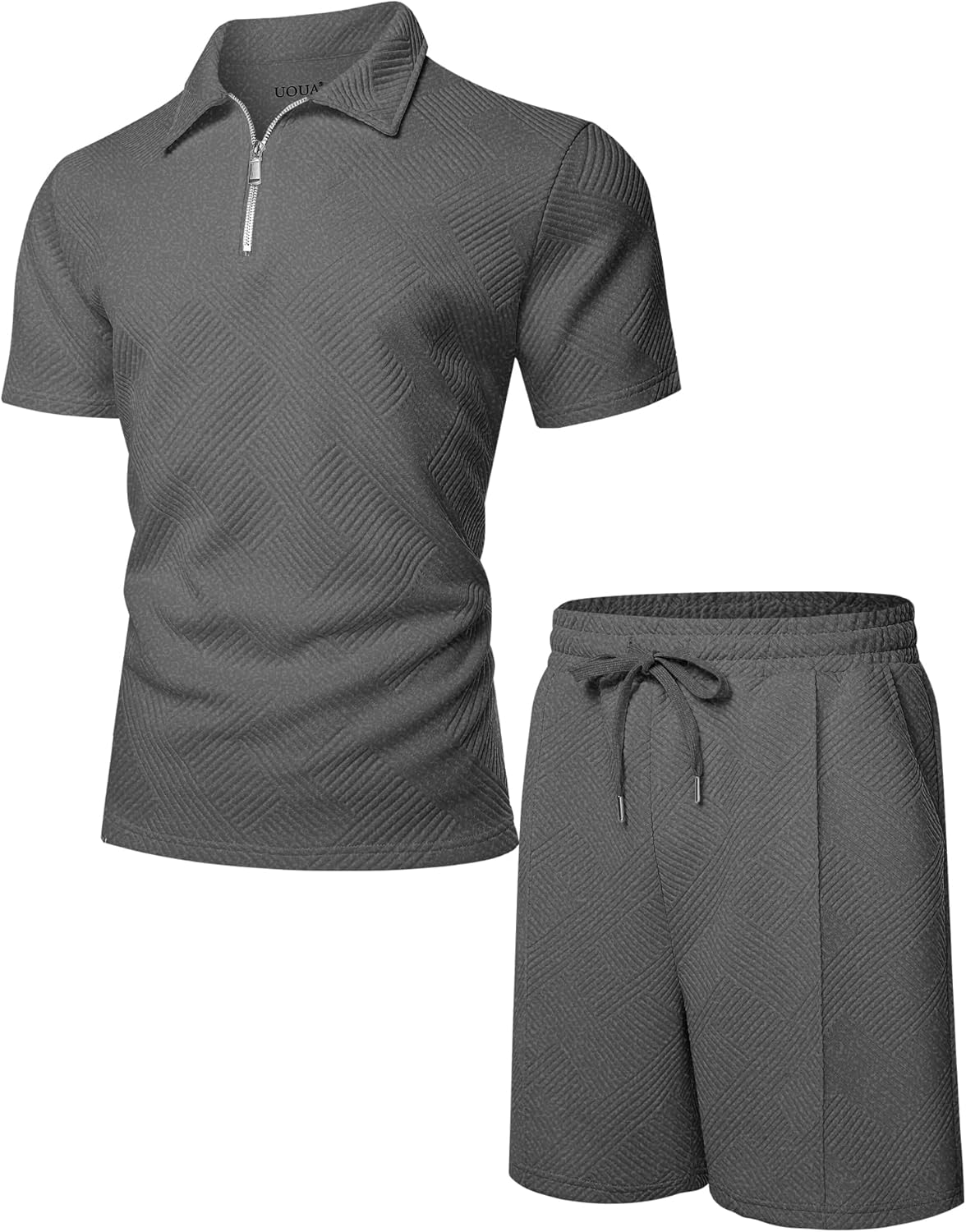 Thumbnail 5 de UOUA Men’s Summer Track Suits 2-Piece Shorts Sets: Lightweight, Stylish Loungewear
