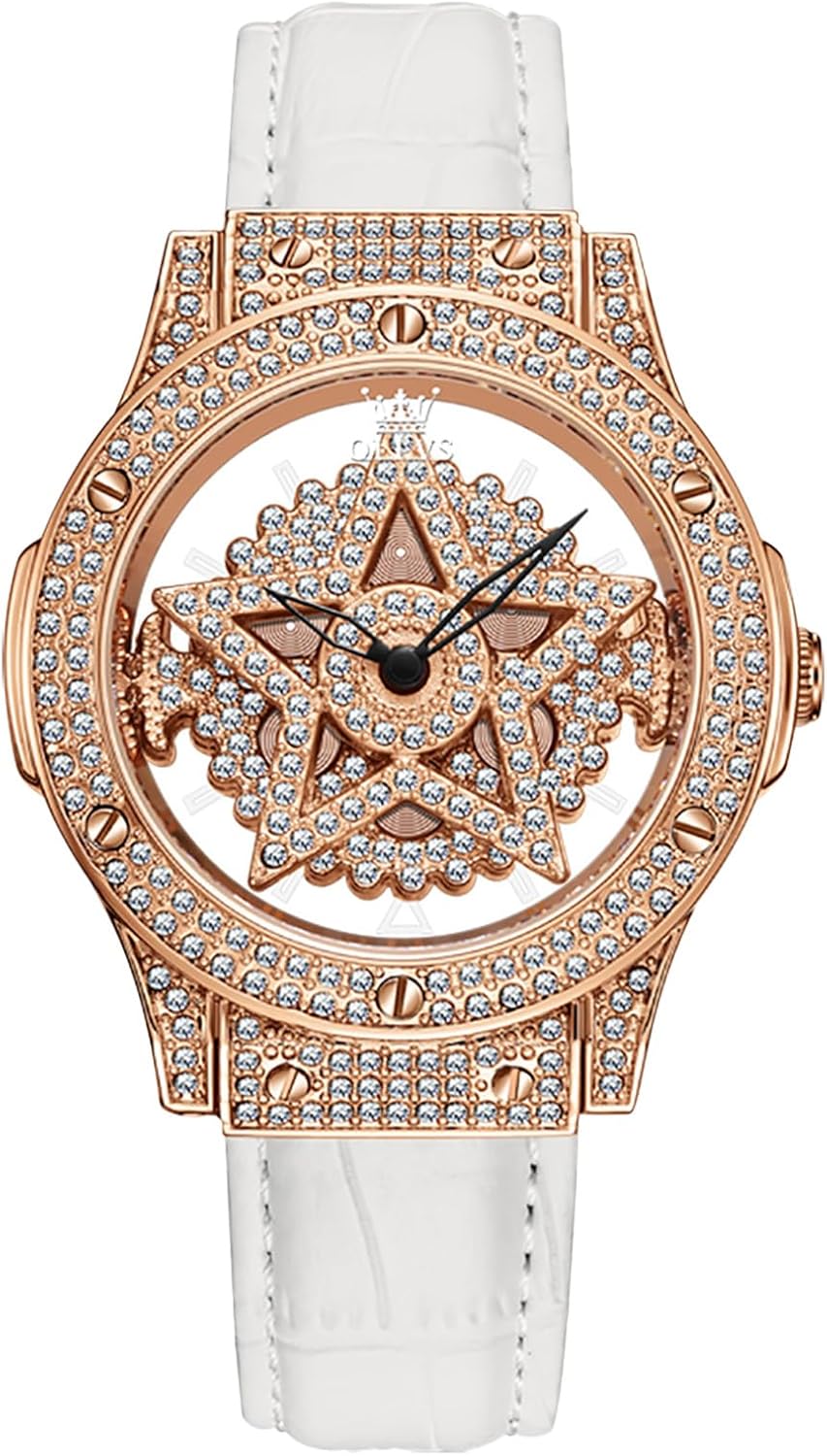 Thumbnail 6 de OLEVS Montre à Quartz pour Femme – Cadran Diamant et Bracelet en Acier Inoxydable