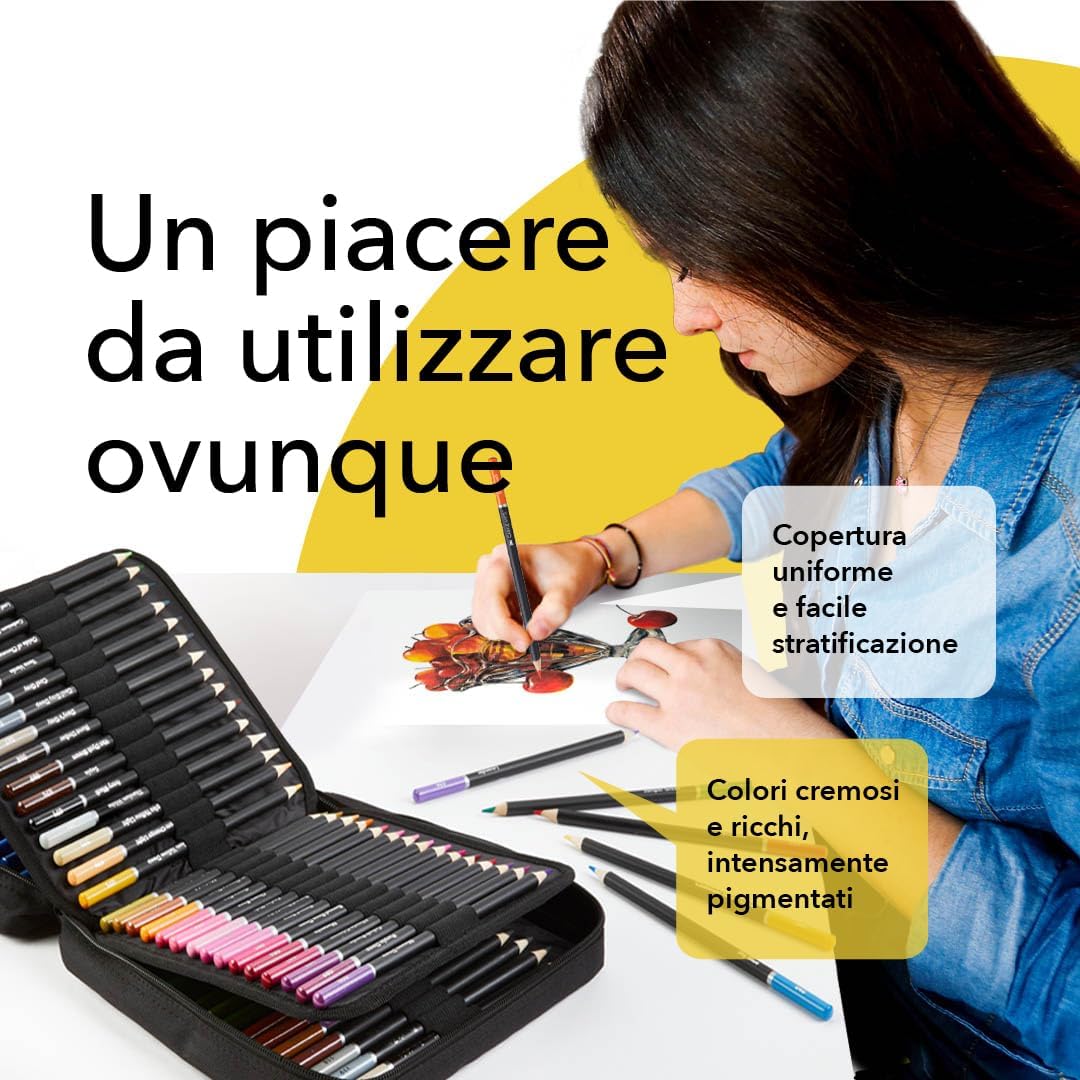 Thumbnail 3 de Castle Art Supplies set di 120 matite colorate in custodia con cerniera