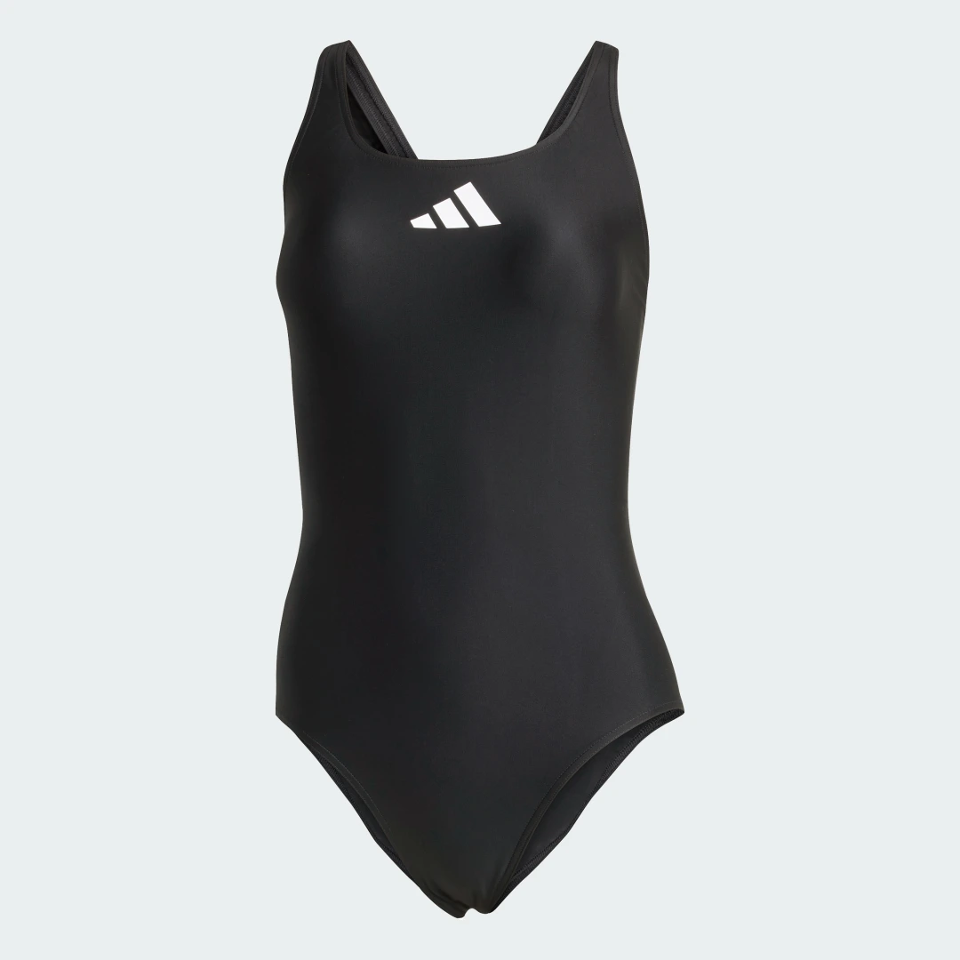 Detalle 2 de Bañador 3 Bar Logo de Adidas — diseño sencillo en color negro para bañarte con estilo