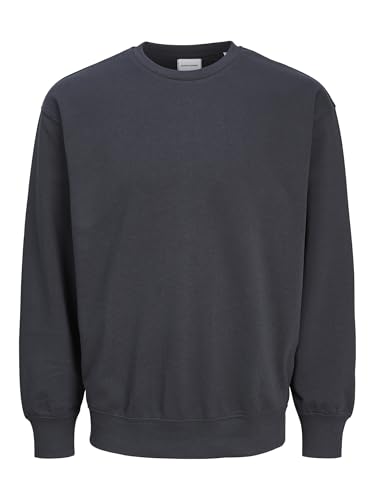 Detalle de JJECHARGE Sudadera con Cuello Redondo Noos de JACK & JONES – Azul Marino (Talla S)