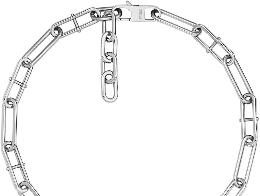 Thumbnail 4 de Fossil collier femme en acier inoxydable argenté 32029431 (taille unique)