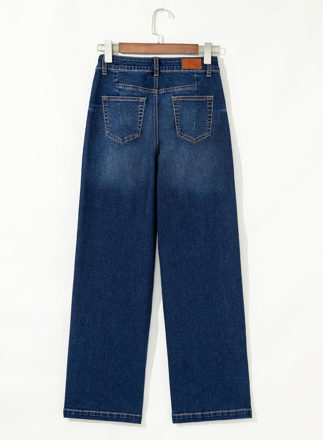 Thumbnail 6 de Sidefeel Women’s Wide Leg High-Waisted Stretch Baggy Front Seam Jeans