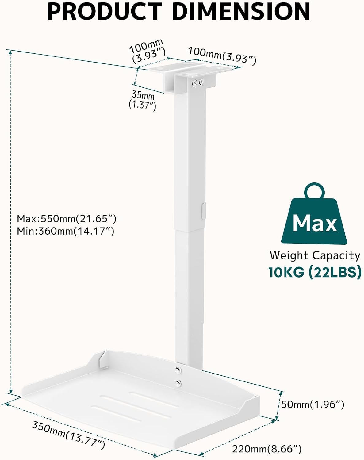 Detalle de Universal Projektor-Halterung bis 10 kg