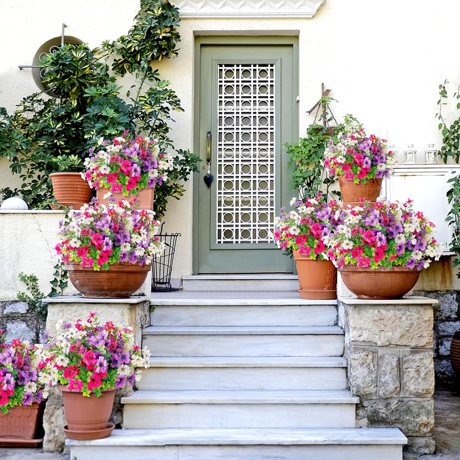 Thumbnail 5 de ROLLWAY Lot de 6 fleurs artificielles 35 cm