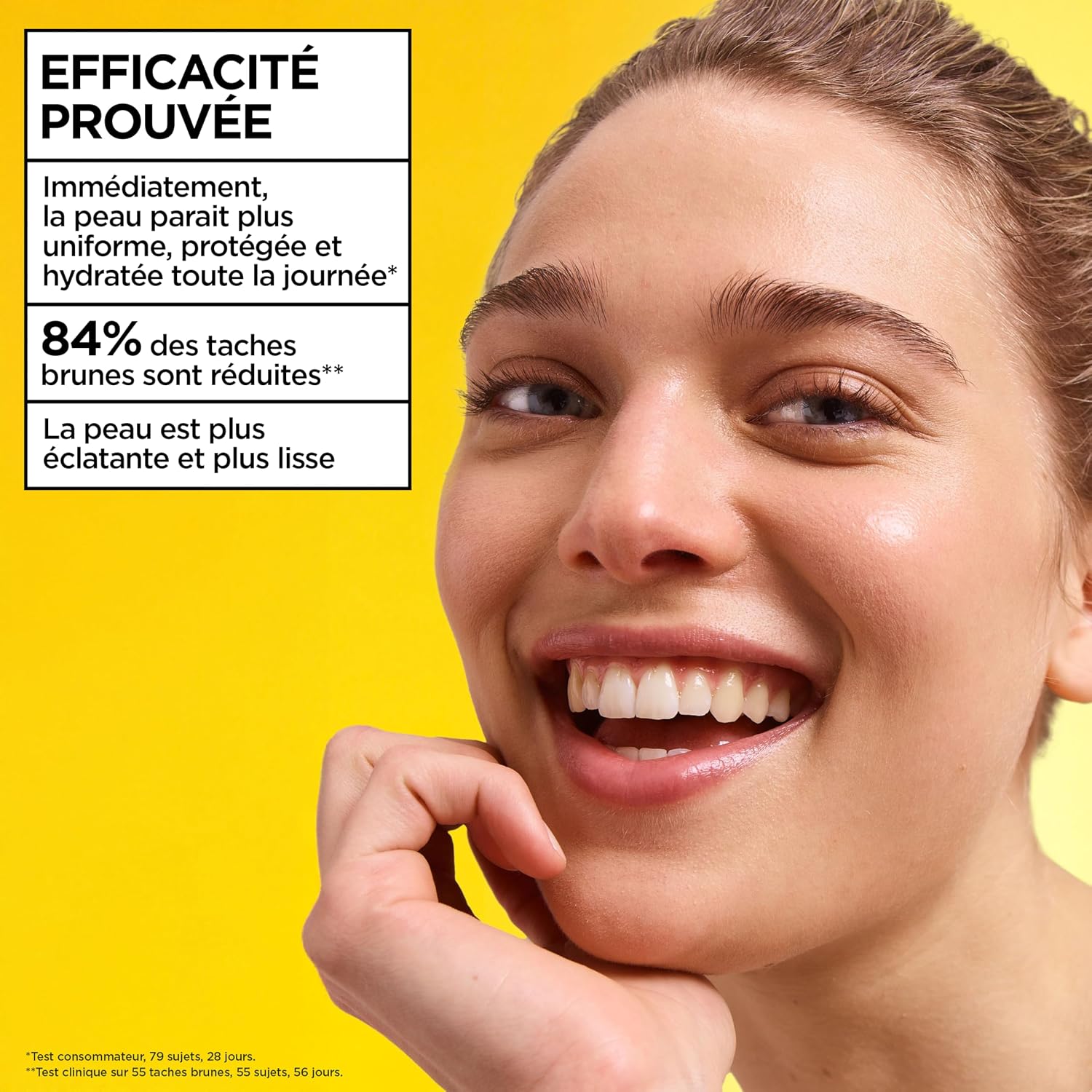 Detalle de GARNIER SkinActive Vitamine C Wonder Tint SPF50+ fluide teinté perfecteur (teinte claire) 40 ml