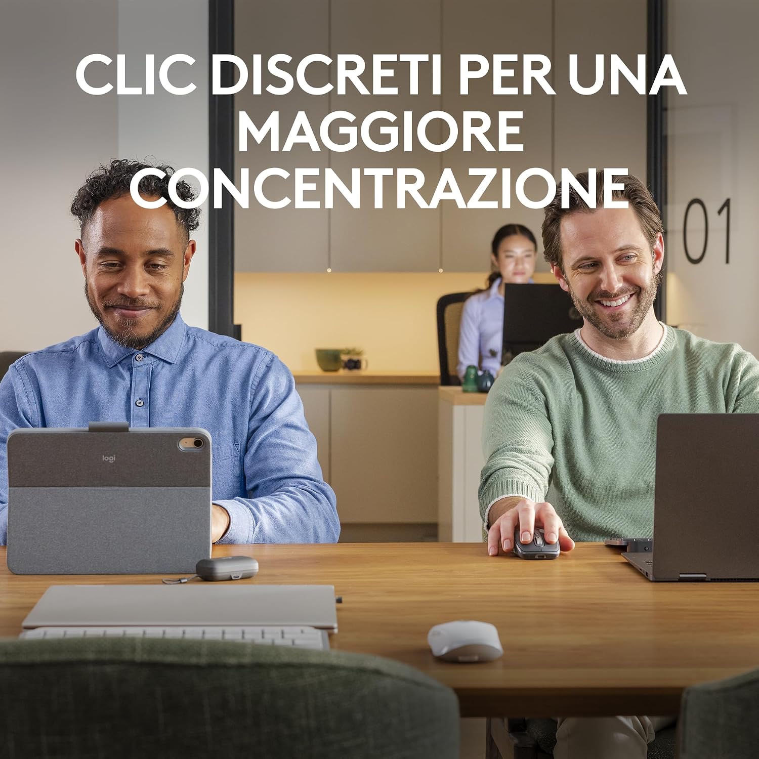 Detalle de Logitech MX Anywhere 3S: Mouse Wireless Compatto, 8K DPI e Clic Silenziosi