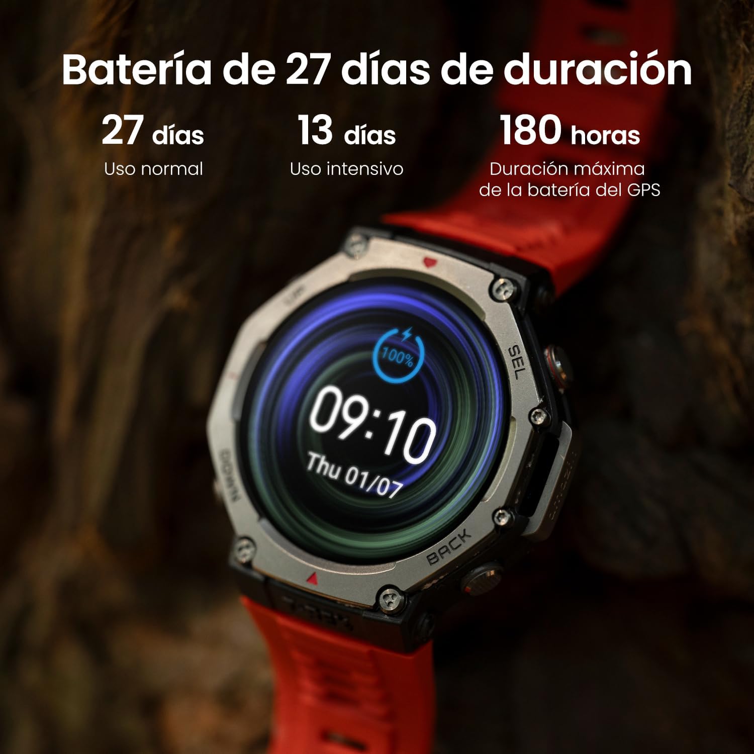 Thumbnail 4 de Amazfit T-Rex 3 Reloj Deportivo GPS 🌄 Pantalla AMOLED, Batería 27 días