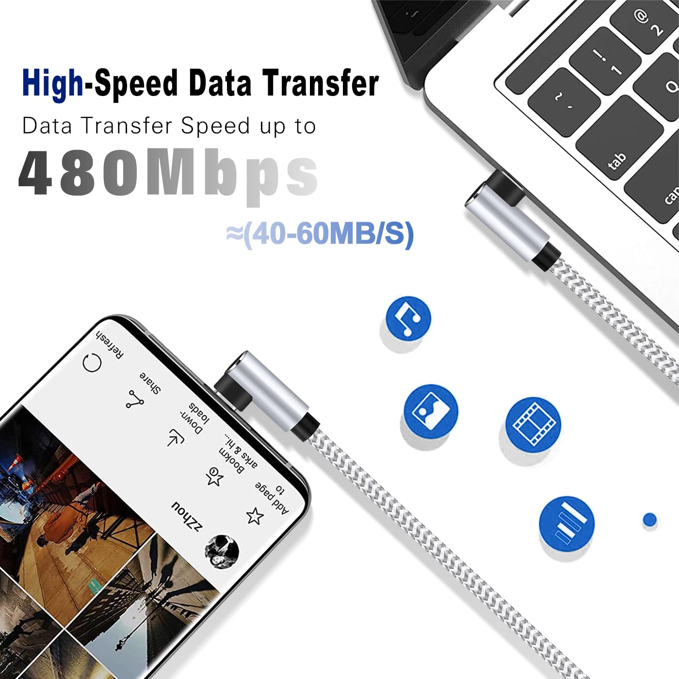 Detalle 1 de USB-C to Lightning Cable, 6 ft