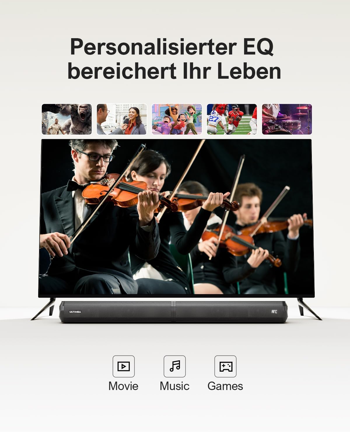 Thumbnail 5 de ULTIMEA Apollo S40 Pro 2.2 Soundbar 100W für TV