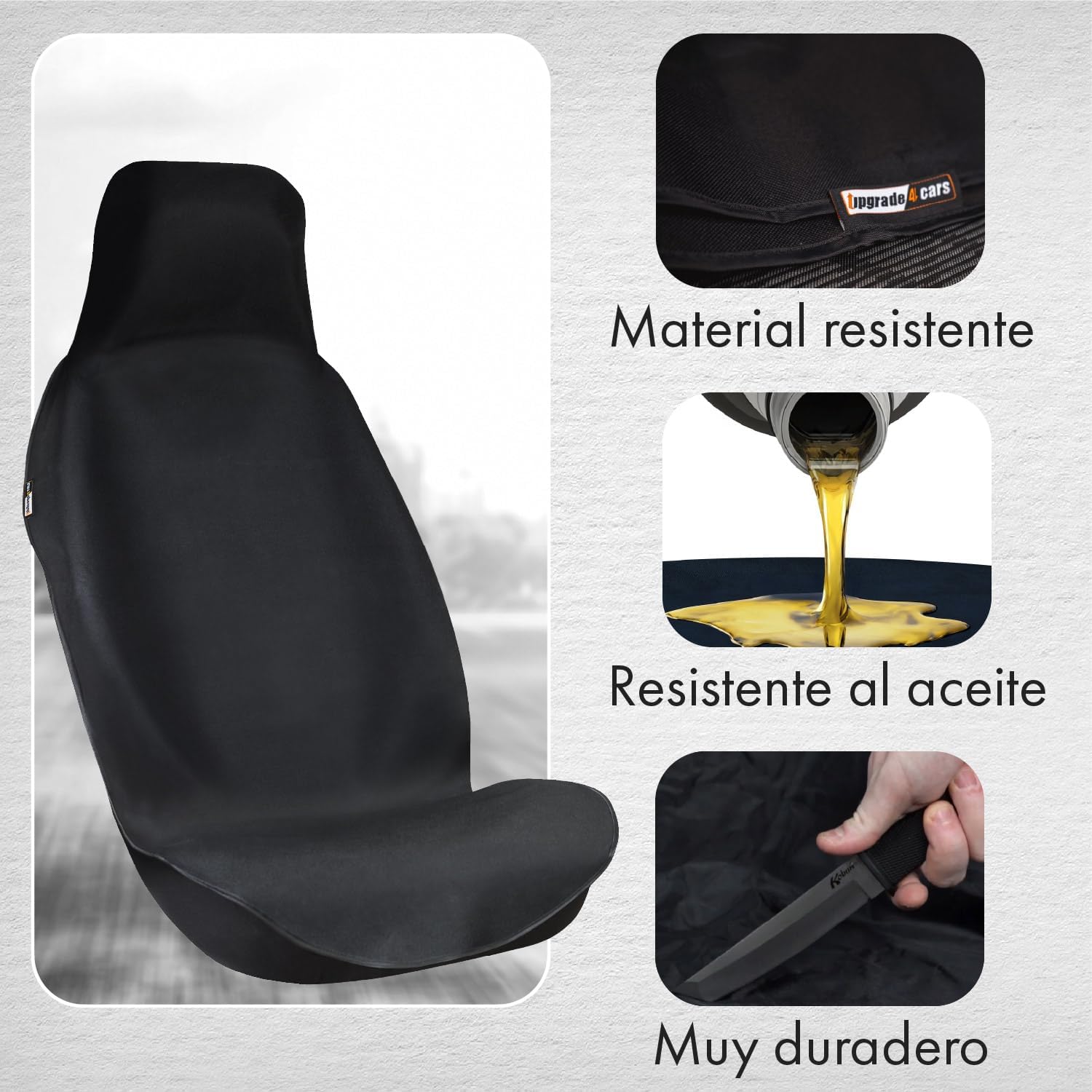 Detalle de Upgrade4cars Funda asiento delantero impermeable
