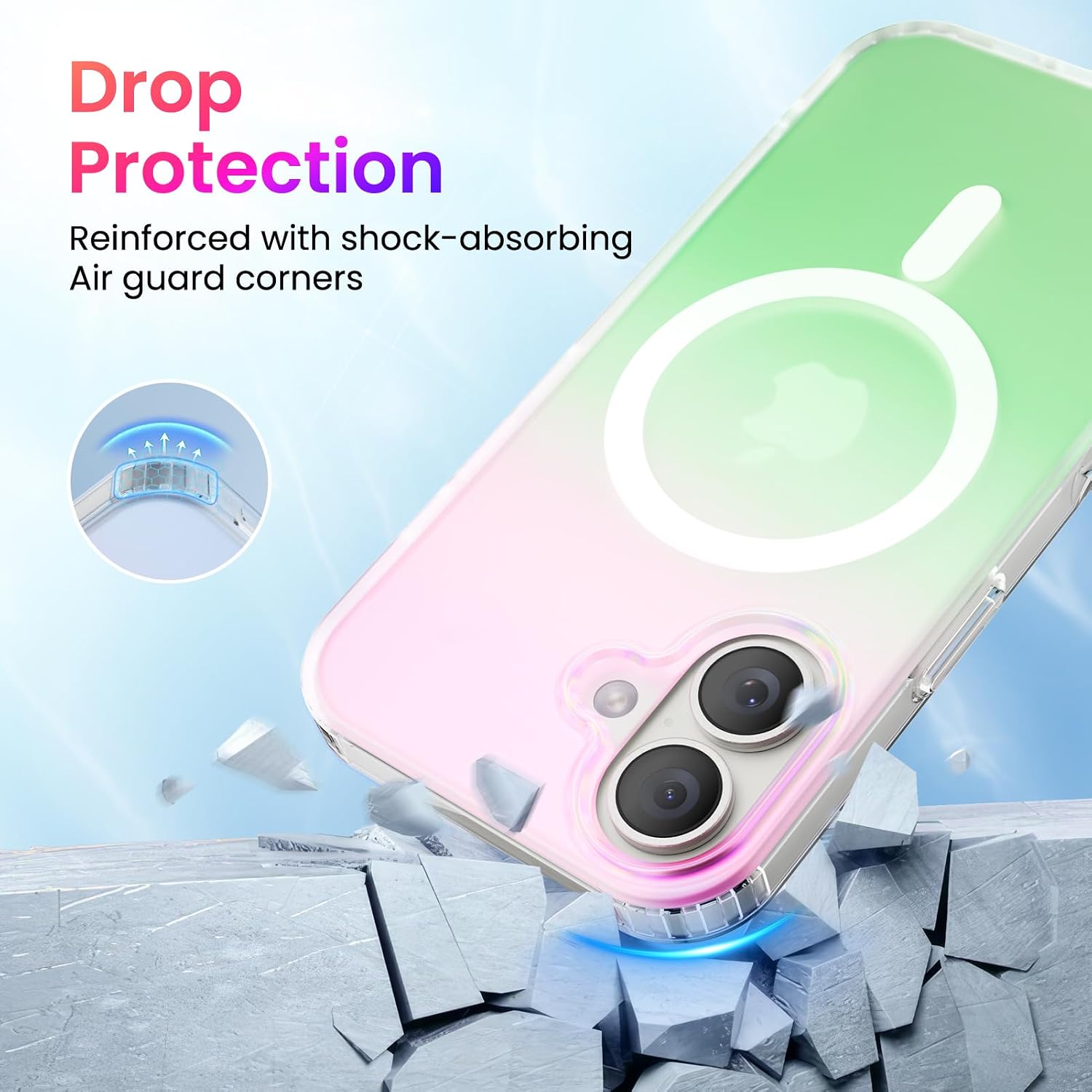 Thumbnail 5 de ORNARTO iPhone 16 MagSafe Case 6.1in