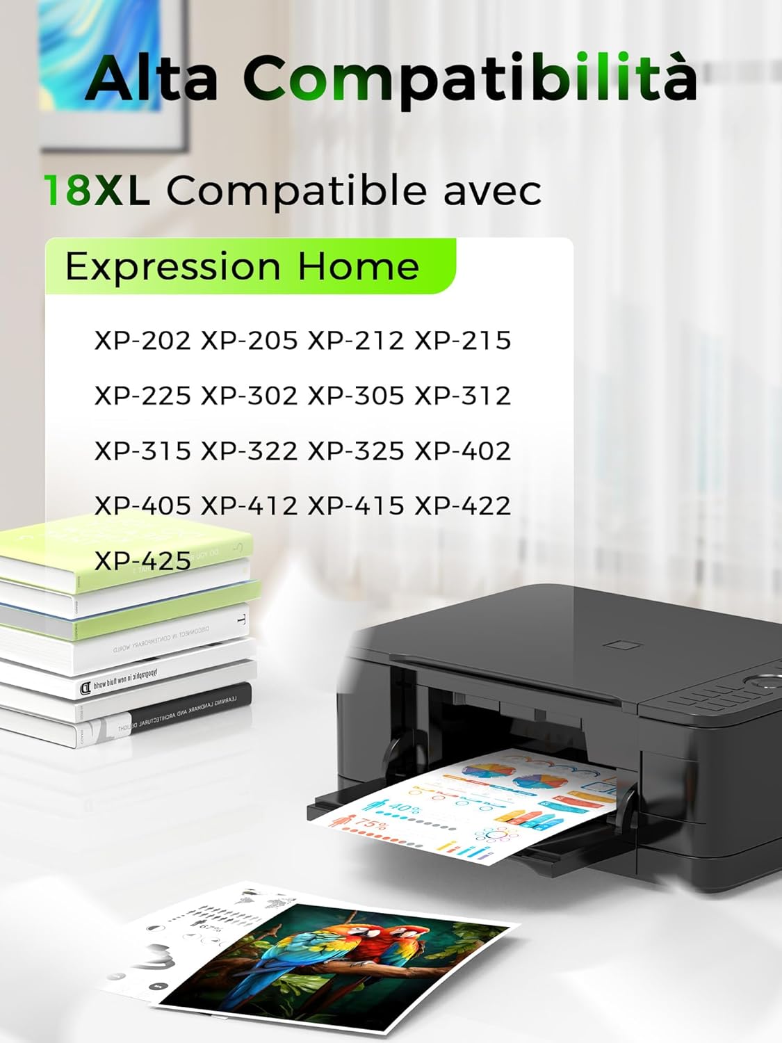 Thumbnail 1 de Jettruemedia 18XL Cartucce d'inchiostro Compatibili per Expression Home XP-215/XP-412/XP-415/XP-305/XP-405/XP-202/XP-205/XP-302/XP-402/XP-312/XP-315/XP-102/XP-30/XP-212 – Multipack 9 pezzi