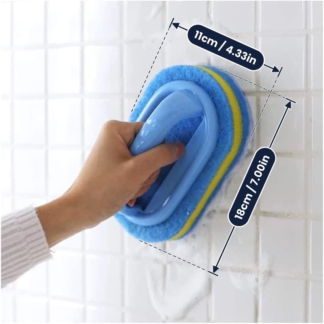Detalle de KOKSI Cleaning Brush with Ergonomic Handle for Bathroom, Kitchen, Bathtub, Shower & Toilet