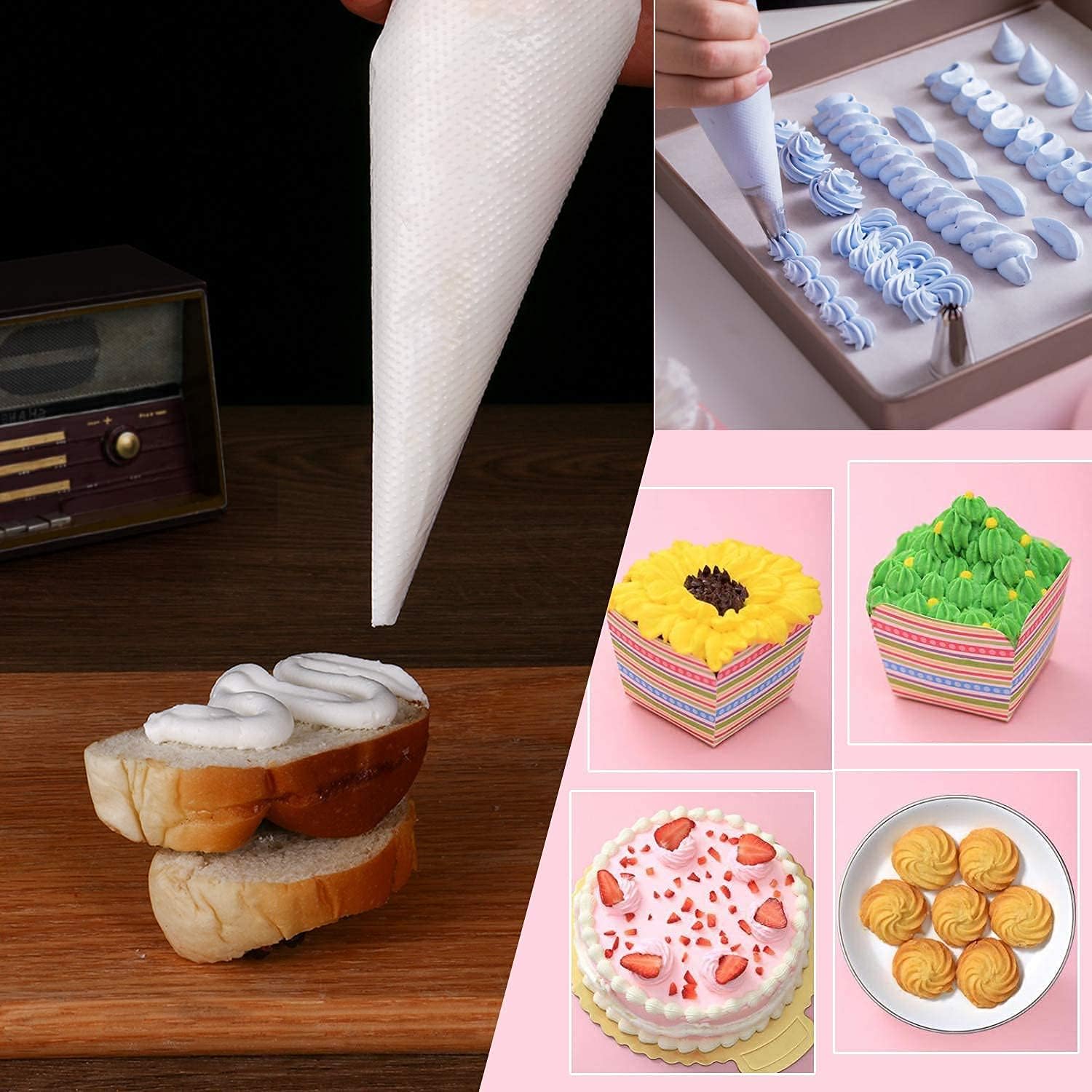 Thumbnail 4 de LoveBB 400 Disposable Piping Bags (12-inch) Anti-Burst Tipless Icing Bags for Cake, Cookies & Cupcakes